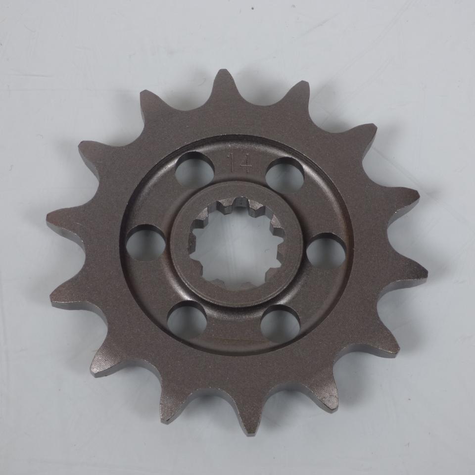 Pignon de sortie de boite JT Sprockets pour Moto Suzuki 250 RMZ 2004 à 2006 JTF430.14 / 14 dents pas 520 type 430 Neuf