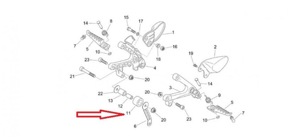 Galet tendeur de chaine de transmission pour moto Aprilia 125 RS tuono 2003-2006