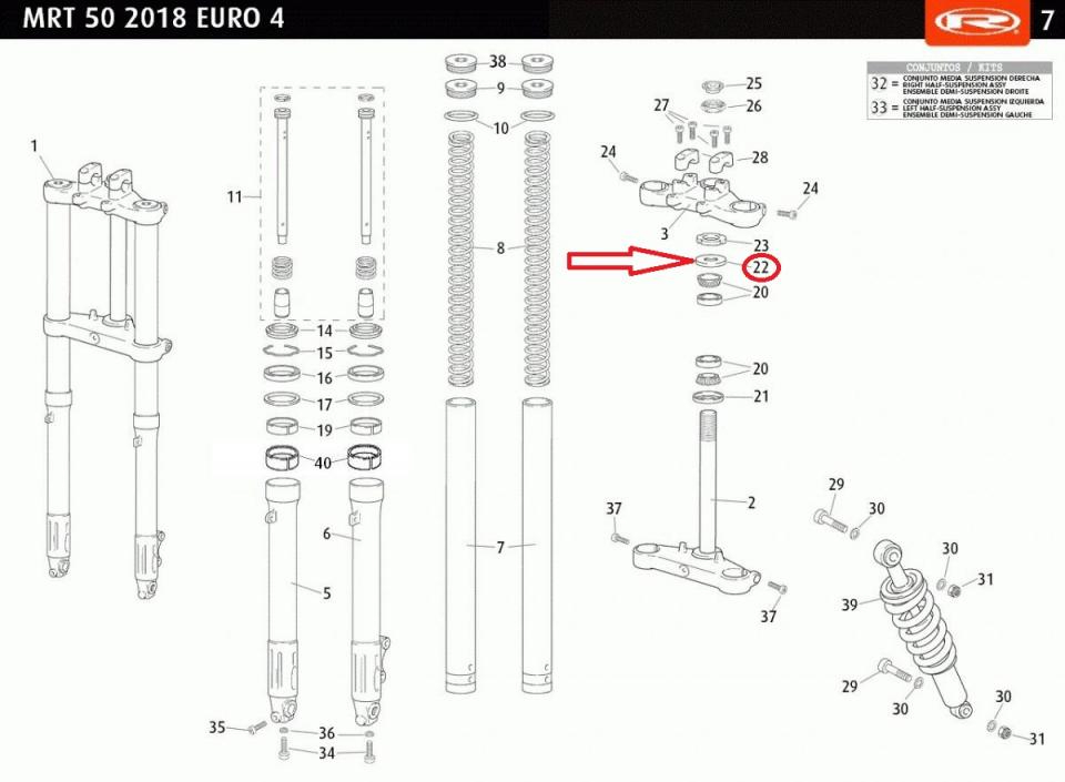Cache poussière de fourche pour moto Rieju 50 RS3 0/000.200.0001 Ø25mm Neuf
