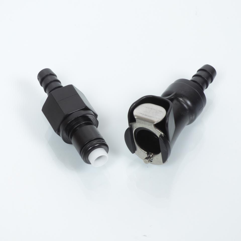 Raccord rapide pour durite d'essence Ø6mm double blocage moto 50 scooter cyclo