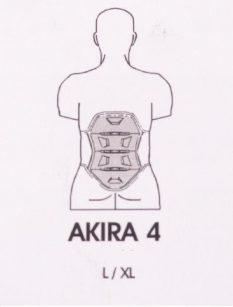 Protection dorsale moto 4 lombaires ULTIMATE STUFF AKIRA 4 pour motard taille L ULTUSTV030-99L