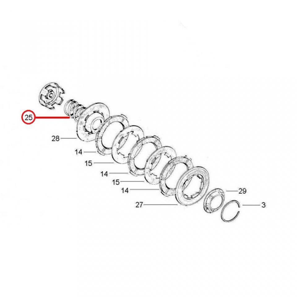 Ressort d embrayage RMS pour scooter Piaggio 50 Vespa 1963-1971 112390 Neuf