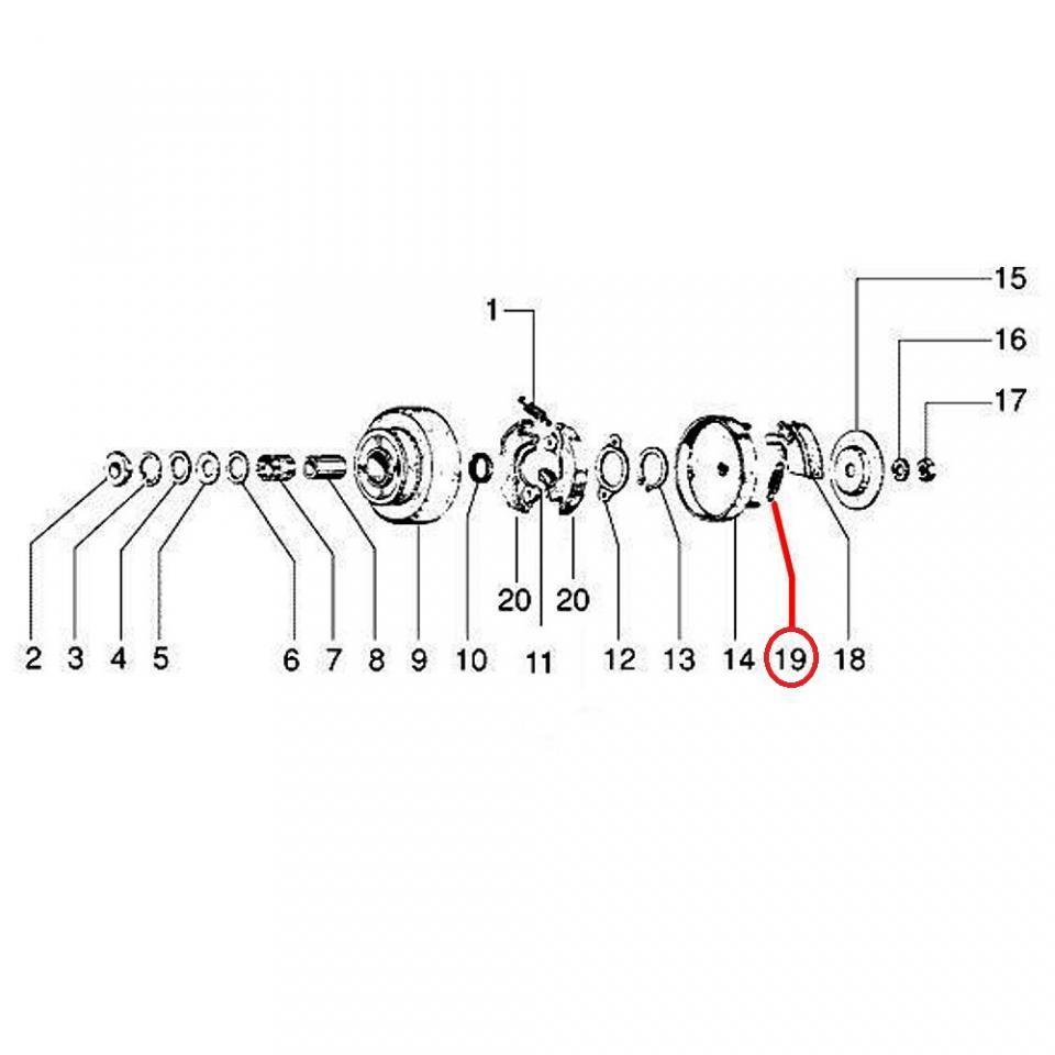 Ressort d embrayage RMS pour mobylette Piaggio 50 Ciao 1980-1988 121753 / par 5 Neuf
