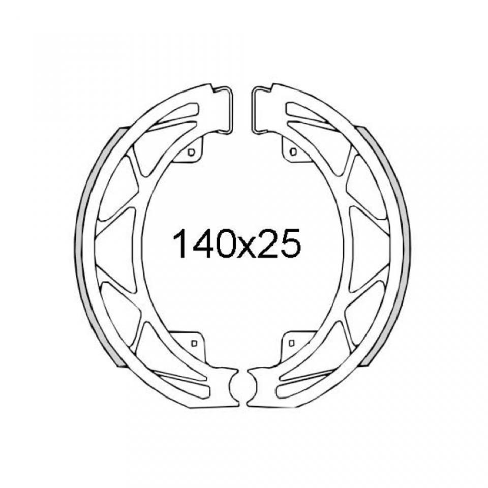 Mâchoire de frein RMS pour Scooter Derbi 50 Atlantis 4T 2004 à 2006 56293R Neuf