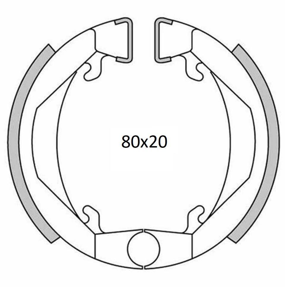 Mâchoire de frein Teknix pour Mobylette MBK 50 99 Neuf