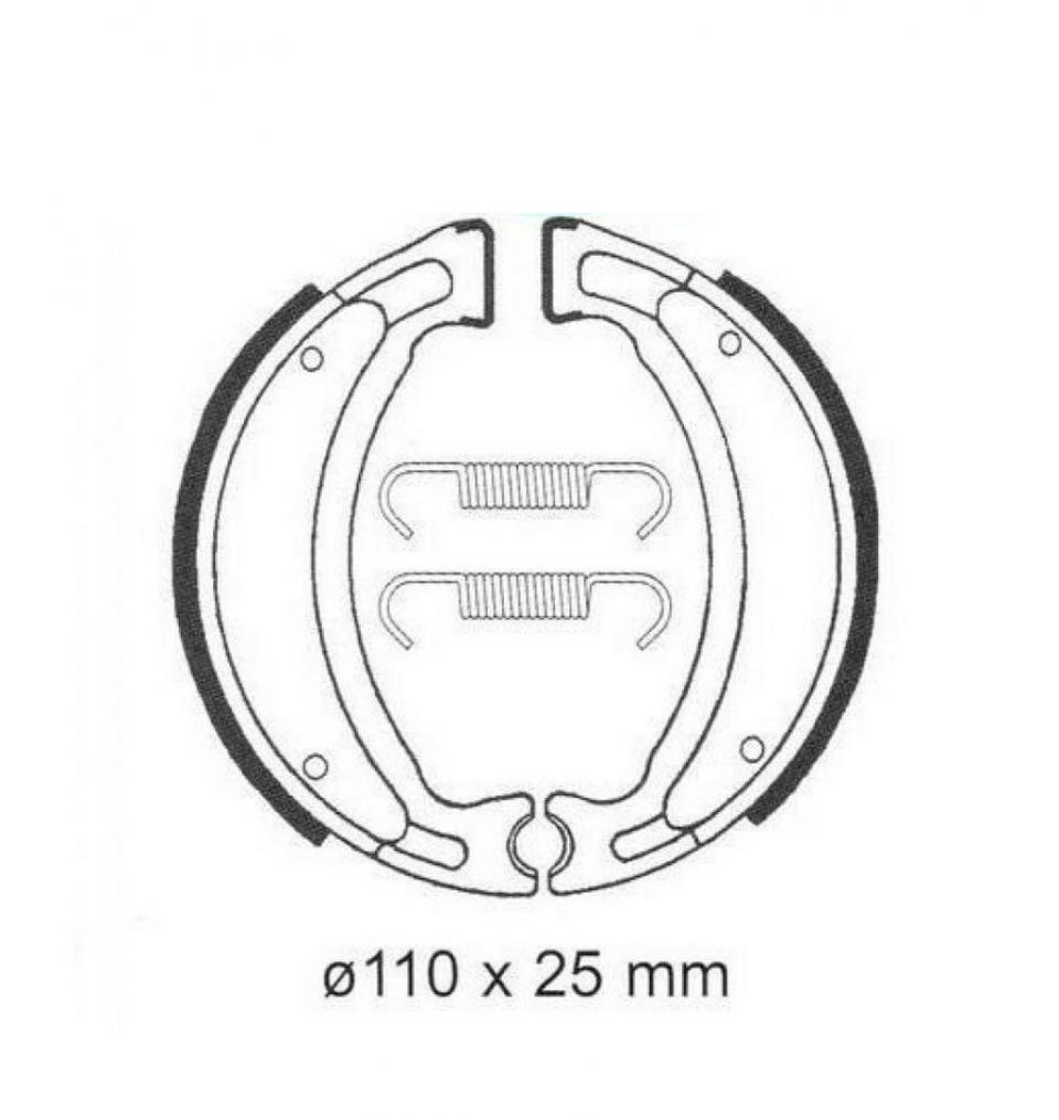 Mâchoire de frein Tecnium pour moto enfant Yamaha 100 RT 1990-1996 BA028 arrière Neuf