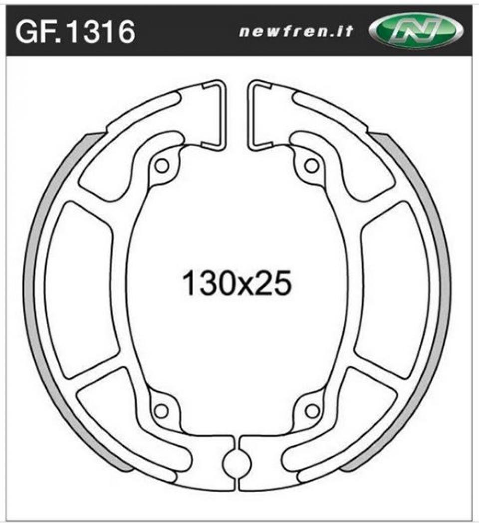 Mâchoire de frein Newfren pour Scooter Honda 125 Ses Dylan 2001 à 2007 Neuf