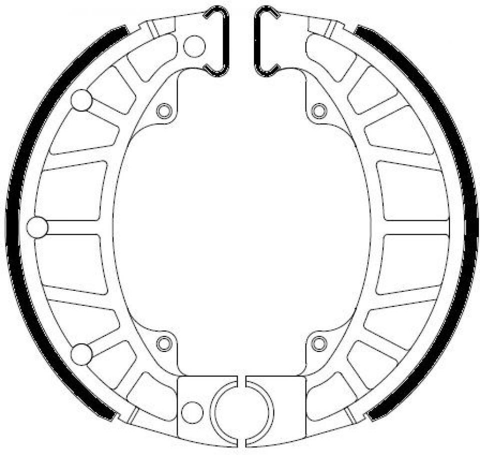 Mâchoire de frein Ferodo pour Scooter Piaggio 50 Vespa LXV 2007 à 2009 AR Neuf