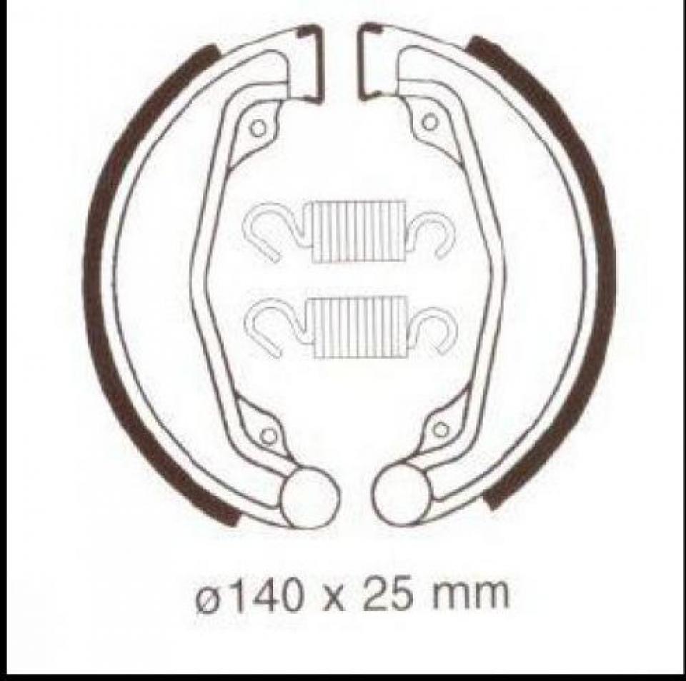 Mâchoire de frein Bendix pour moto Honda 250 MT 1974 - 1976 BA023 Neuf