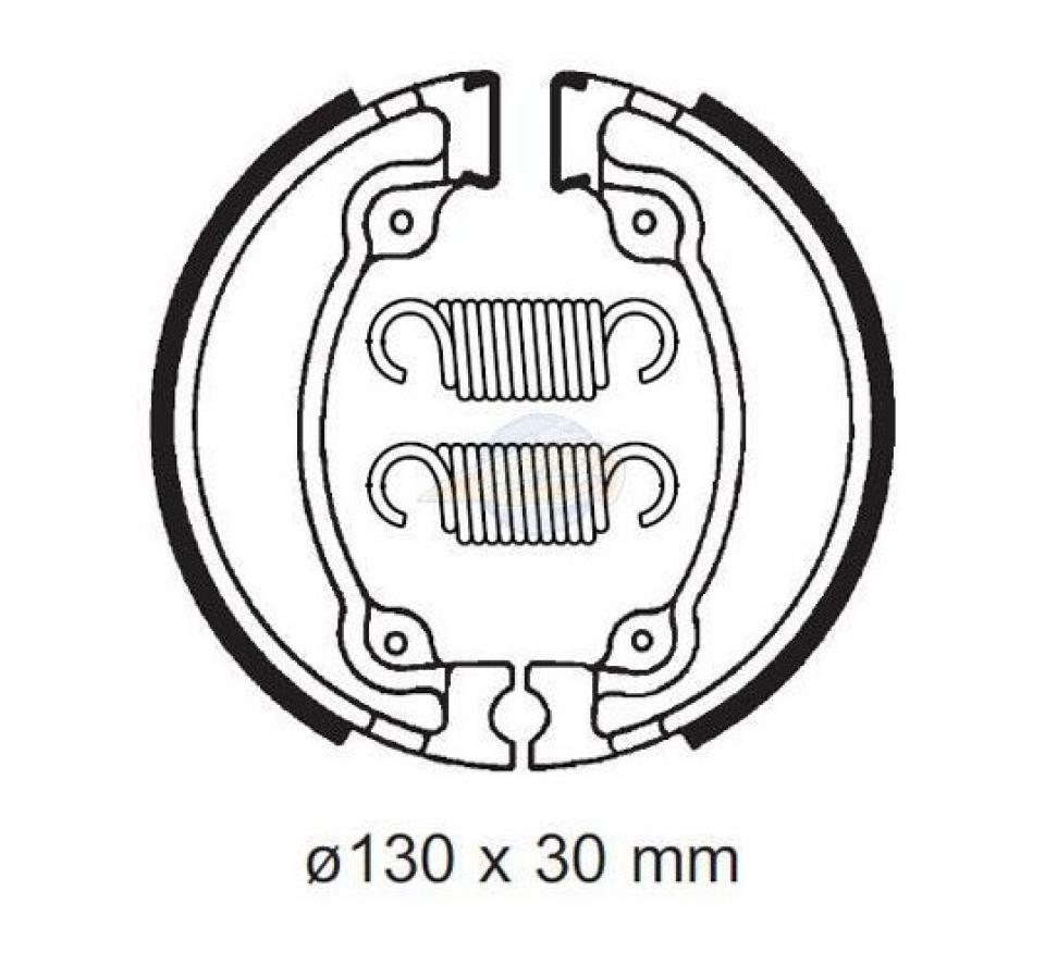 Mâchoire de frein Bendix pour moto Honda 125 Rebel 1995 1996 1997 BA026 Neuf