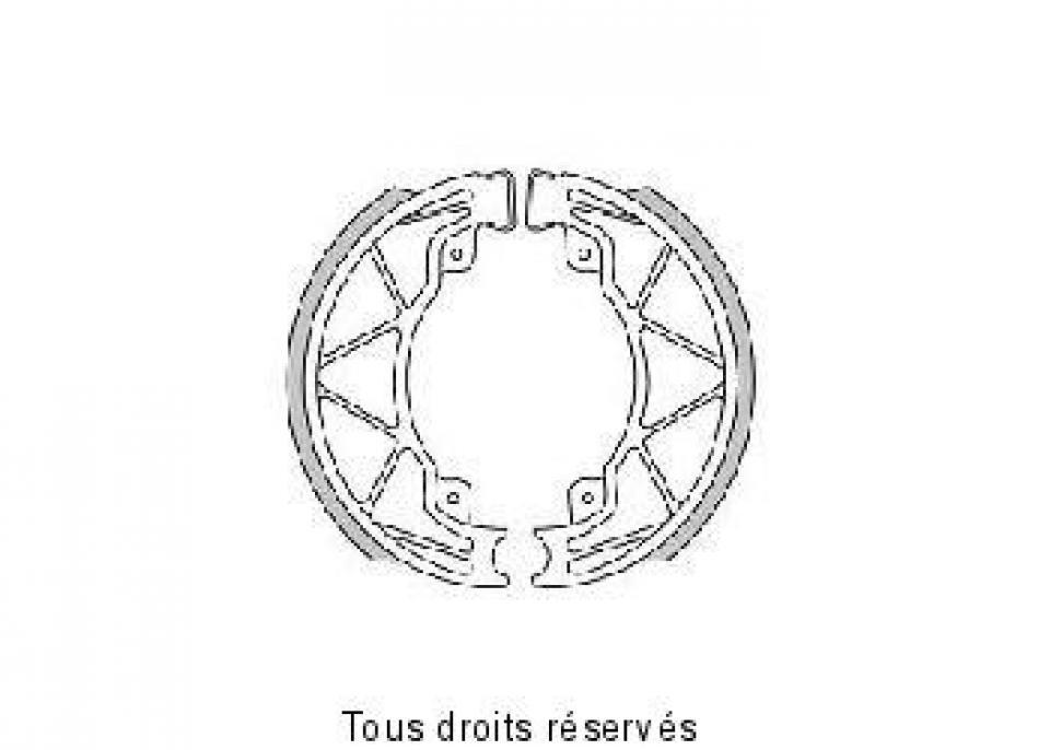 Mâchoire de frein Sifam pour Scooter Derbi 100 Atlantis Lc 2002 à 2004 Ø140X25mm / AR Neuf