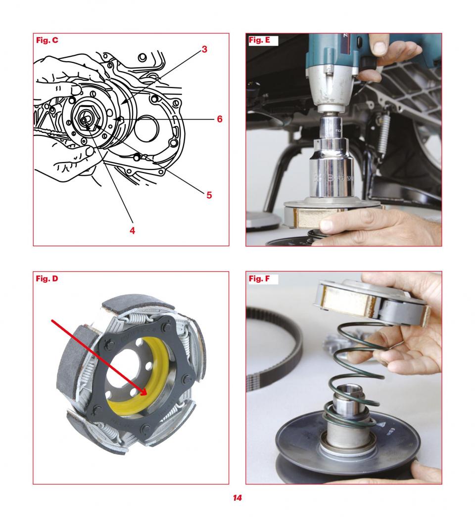 Plateau d embrayage Malossi pour Scooter Piaggio 125 Liberty Iget 4T 3V Après 2015 MAXI FLY CLUTCH / Ø125mm Neuf