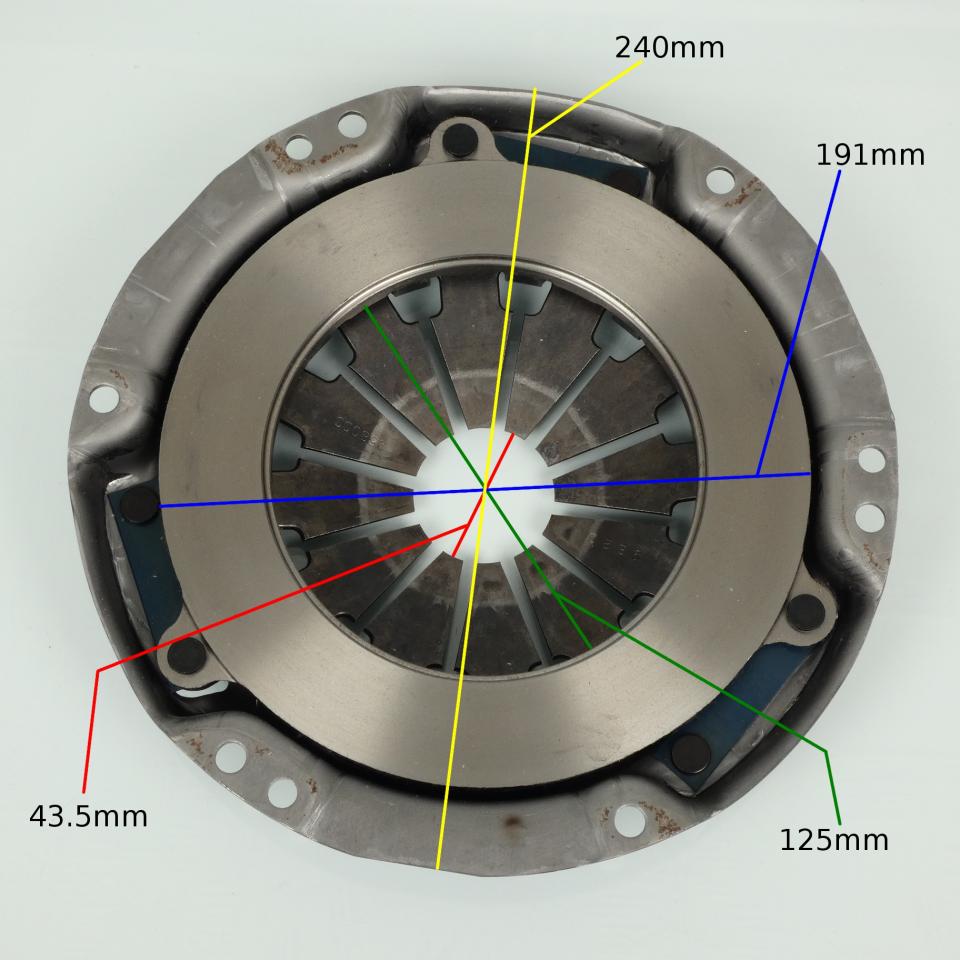 Diaphragme plateau embrayage RMS pour auto Piaggio 1300 Porter 2009 à 2010 Neuf