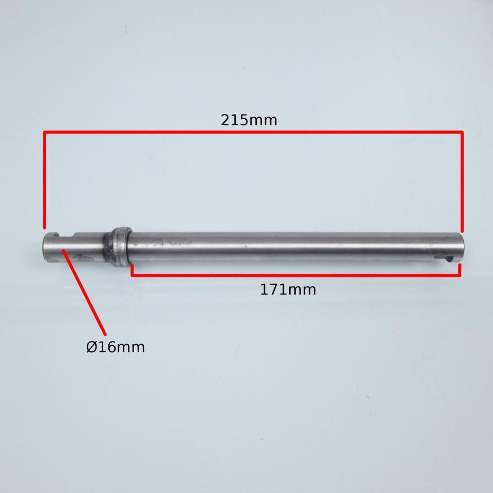 Axe de pédalier pour mobylette Peugeot 50 103 Vogue lisse Ø16mm L215mm Neuf