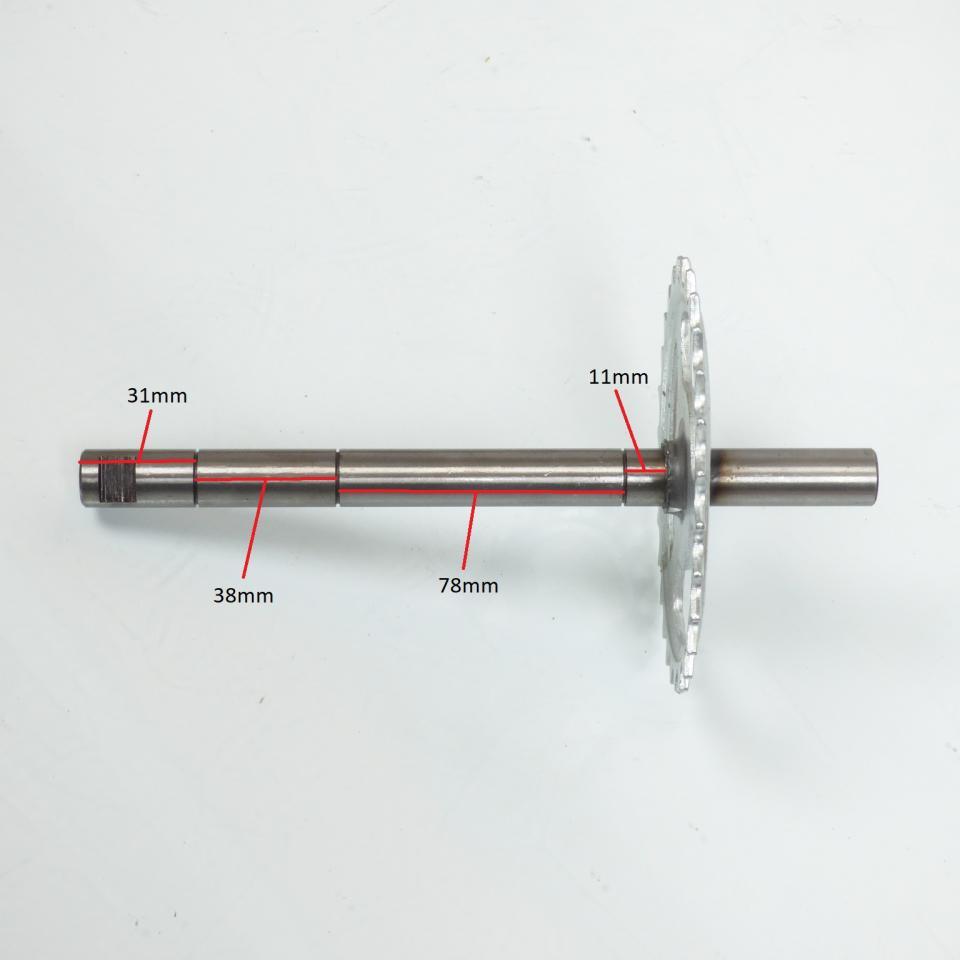 Axe de pédalier Blackbird pour Mobylette MBK 50 40 28 dents ZB / Ø16mm L 210mm Neuf