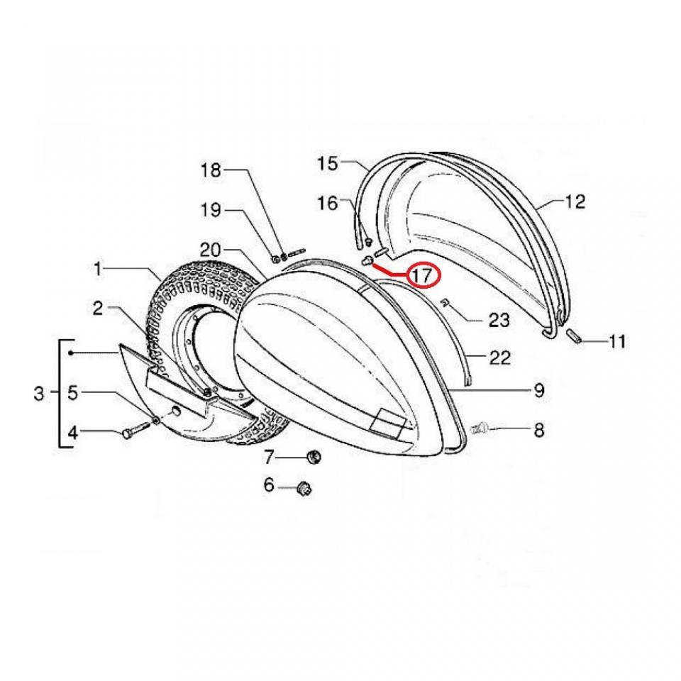 Connecteur électrique RMS pour scooter Piaggio 125 Vespa Px Eu2 2001-2007 216053