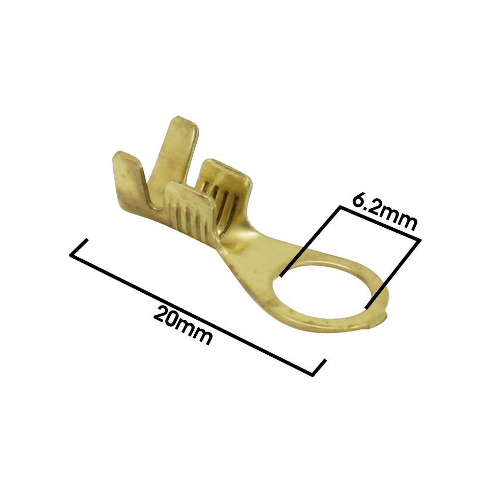 100 Cosse à œillet laiton rondes NON isolée Ø6.2mm neuf pour moto cyclo scooter