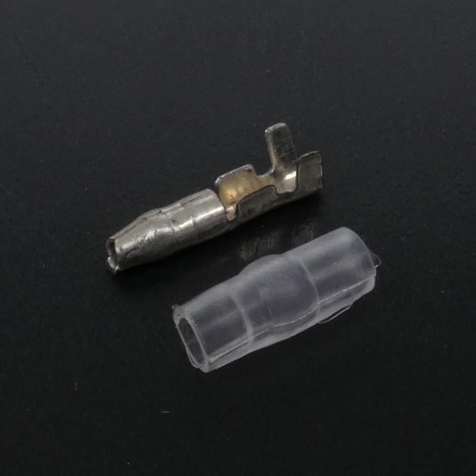 Cosse électrique mâle ronde Ø3.5mm avec isolant P2R pour moto par 25 Neuf