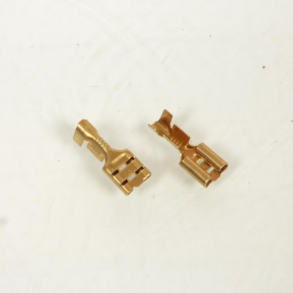 50 cosses plate fiches électrique femelle 6.3 NON isolée en laiton pour moto