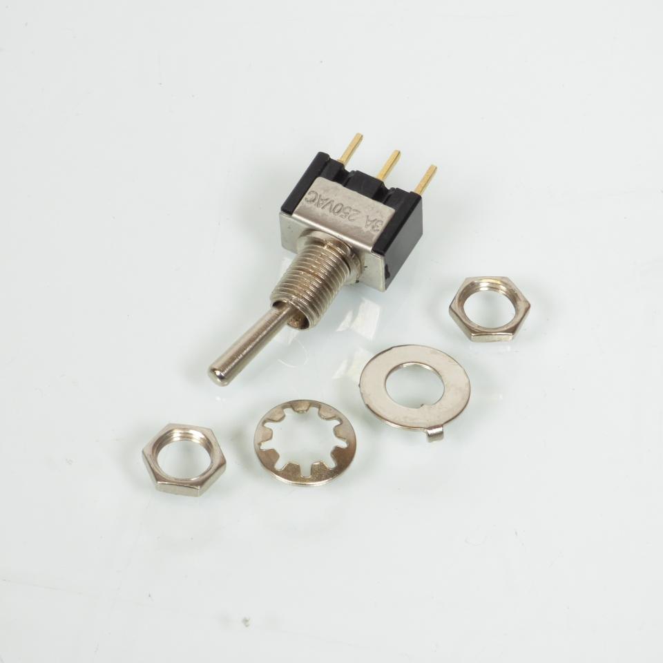 Interrupteur type aviation 2 positions 3 broches 250V 3A 125V 6A Neuf pour moto