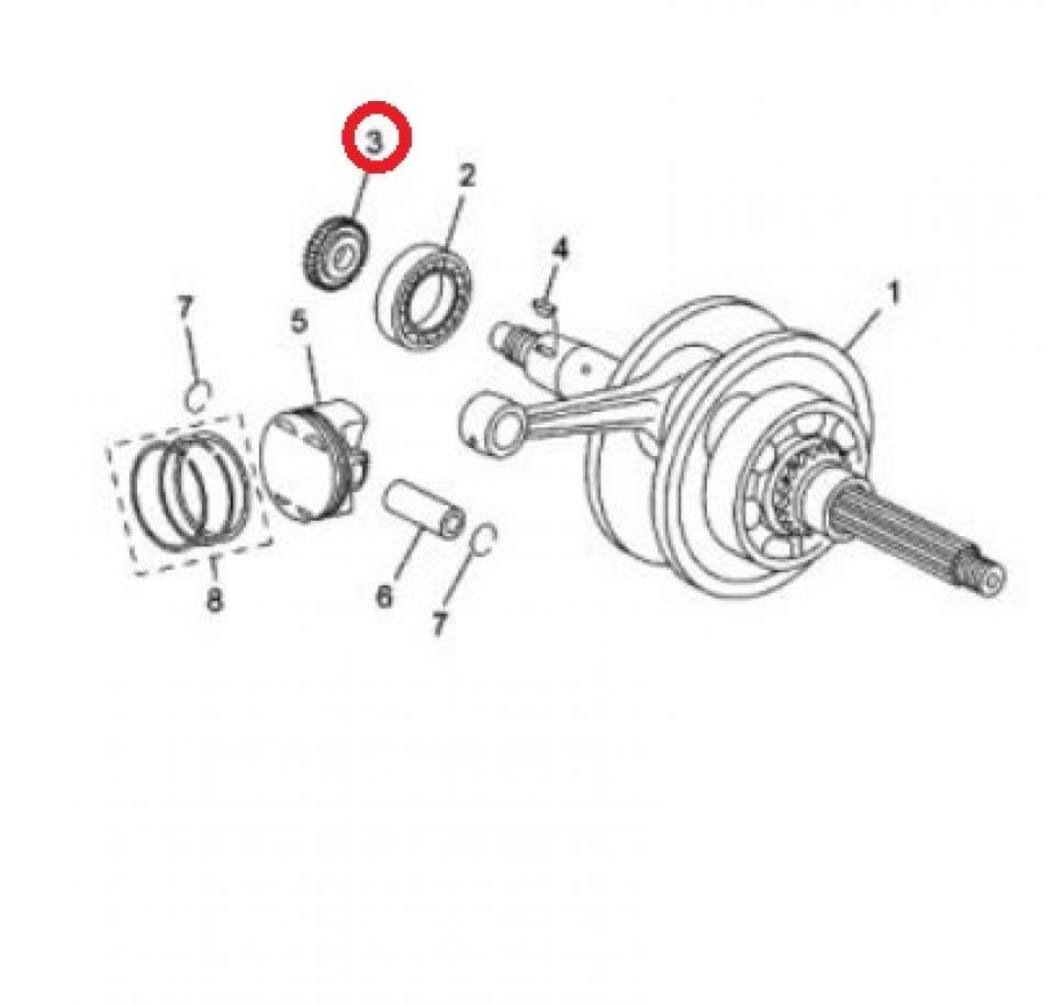 Pignon de pompe a huile origine pour scooter Yamaha 125 X-Max 1B9E33240000 Neuf