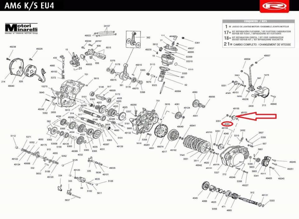 Pignon de pompe a huile origine pour Moto Rieju 50 SMX Avant 2020 Neuf