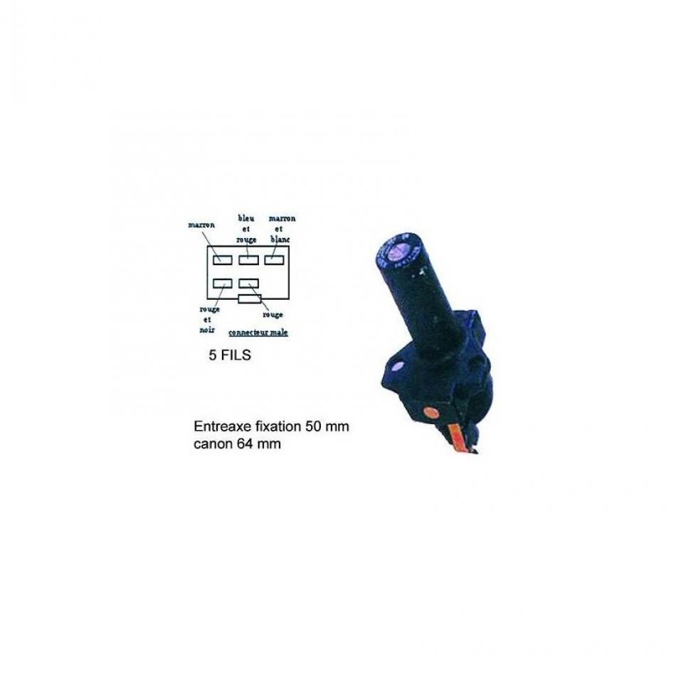 Neiman contacteur à clé Vélo Sport pour Moto Honda 650 CX 35100-MB0-007 / 5 fils Neuf
