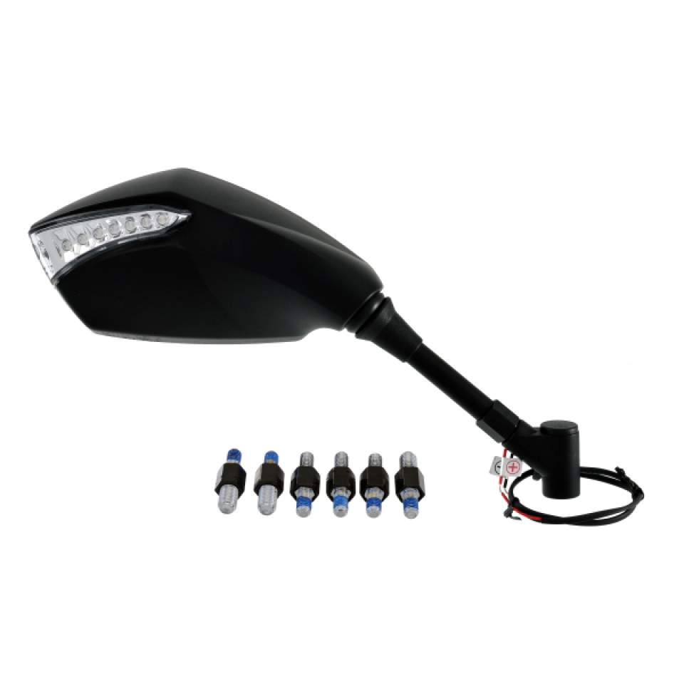 Paire de rétroviseur RMS pour moto homologué avec clignotant led Neuf
