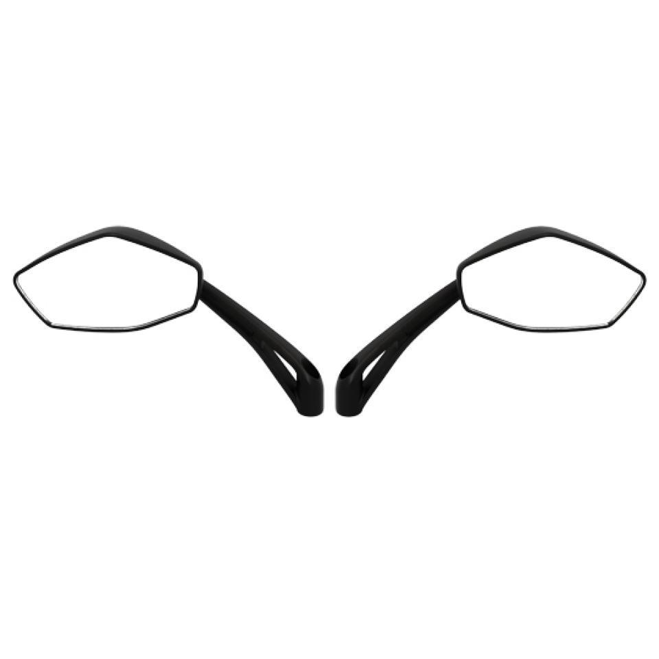 Paire de rétroviseur noir Teknix homologués pour moto Generic 50 Trigger M8/M10