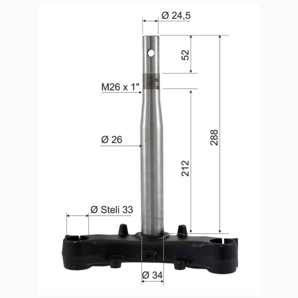 Té de fourche RMS pour scooter Honda 125 SH A I Abs 2016-2016 JF41A Neuf