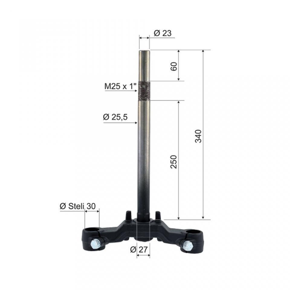 Té de fourche RMS pour scooter Yamaha 50 BWS Next 1999 à 2006 5BR-F3340-02-00