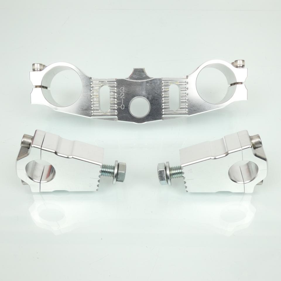 Té de fourche alu Kyoto pour moto Kawasaki 80 Kx Grandes Roues 1998 à 2000 Neuf