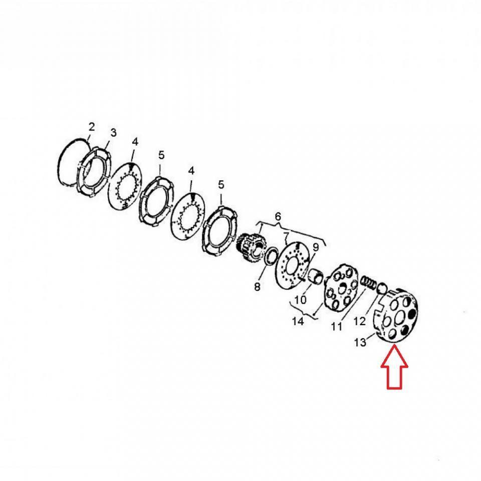 Cloche d embrayage RMS pour Scooter Piaggio 200 Cosa Cl-Clx 1988 à 1991 2458295 Neuf