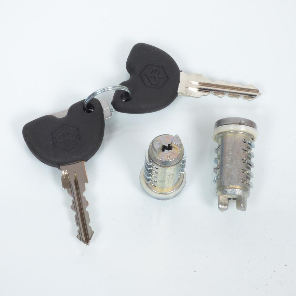 Kit serrure origine pour scooter Piaggio 50 Liberty 2 barillets et 2 clés Neuf
