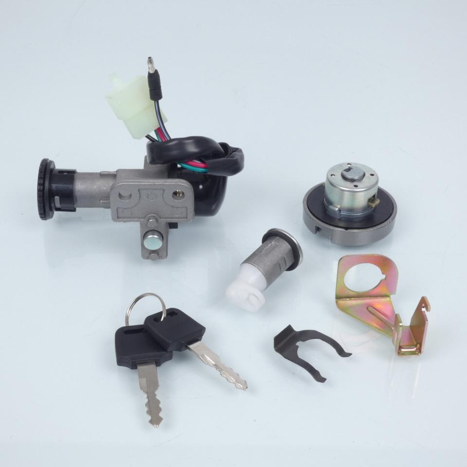 Kit serrure origine pour Scooter Kymco 50 Agility 3 fils + 1 fil Neuf