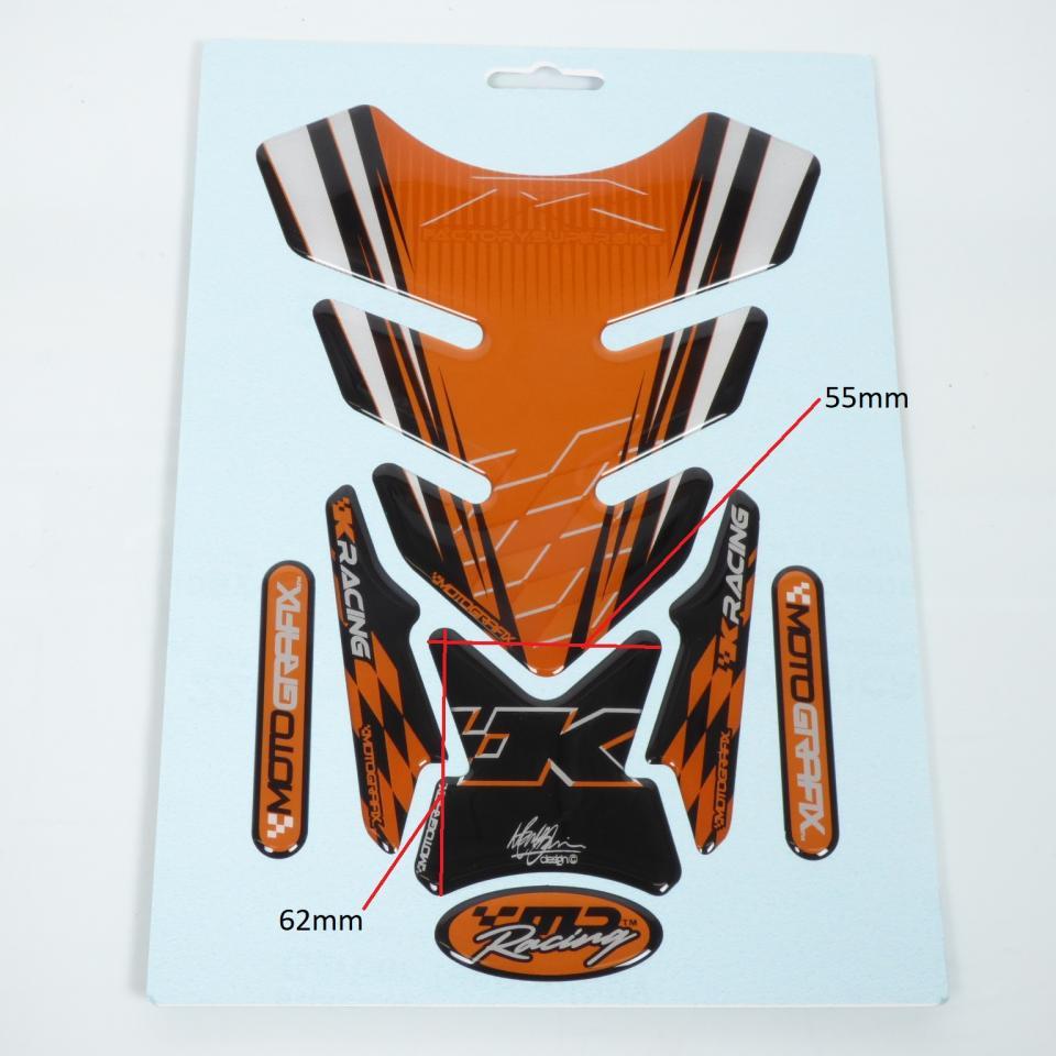 Protection de reservoir noir et orange Moto Grafix pour moto TK0100 Neuf