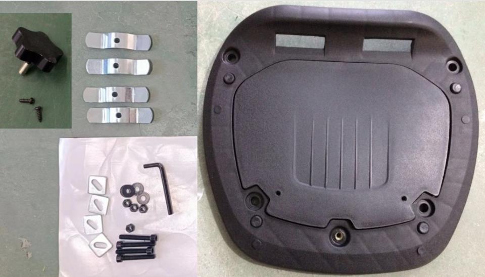 Platine support KS52AC3 de top case S-Line KS52N / KS52N2 pour moto scooter Neuf