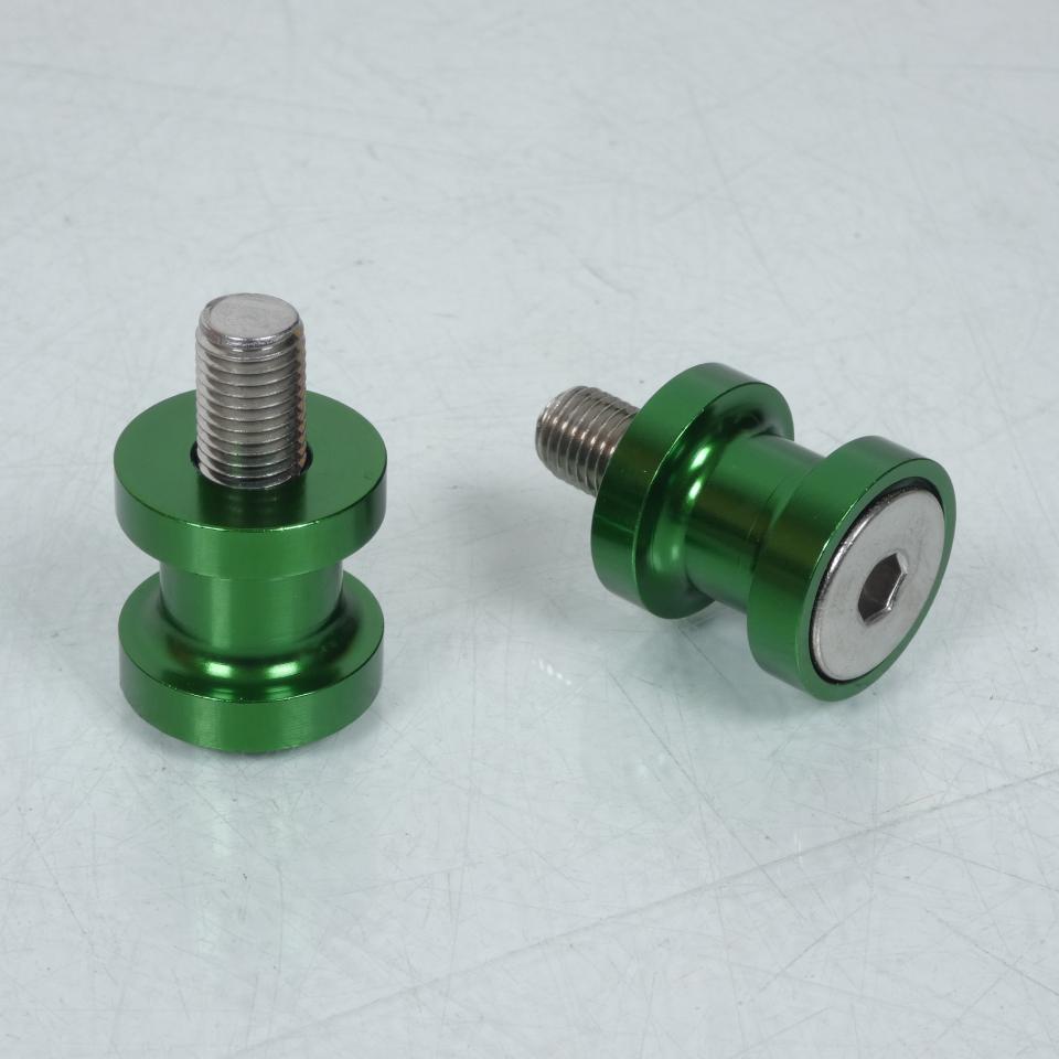 Paire de diabolo levage pion Vert M10 R&G pour moto Kawasaki 600 Ninja Zx-6R