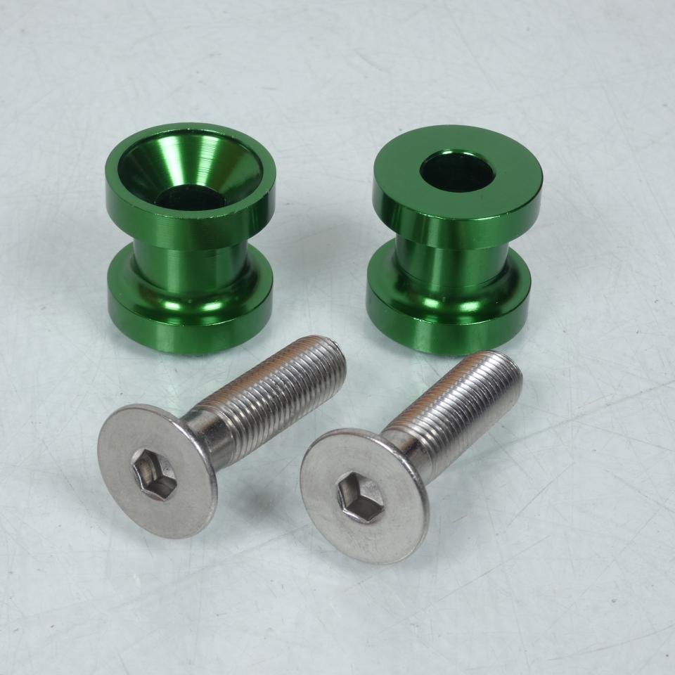 Paire de diabolo levage pion Vert M10 R&G pour moto Kawasaki 600 Ninja Zx-6R