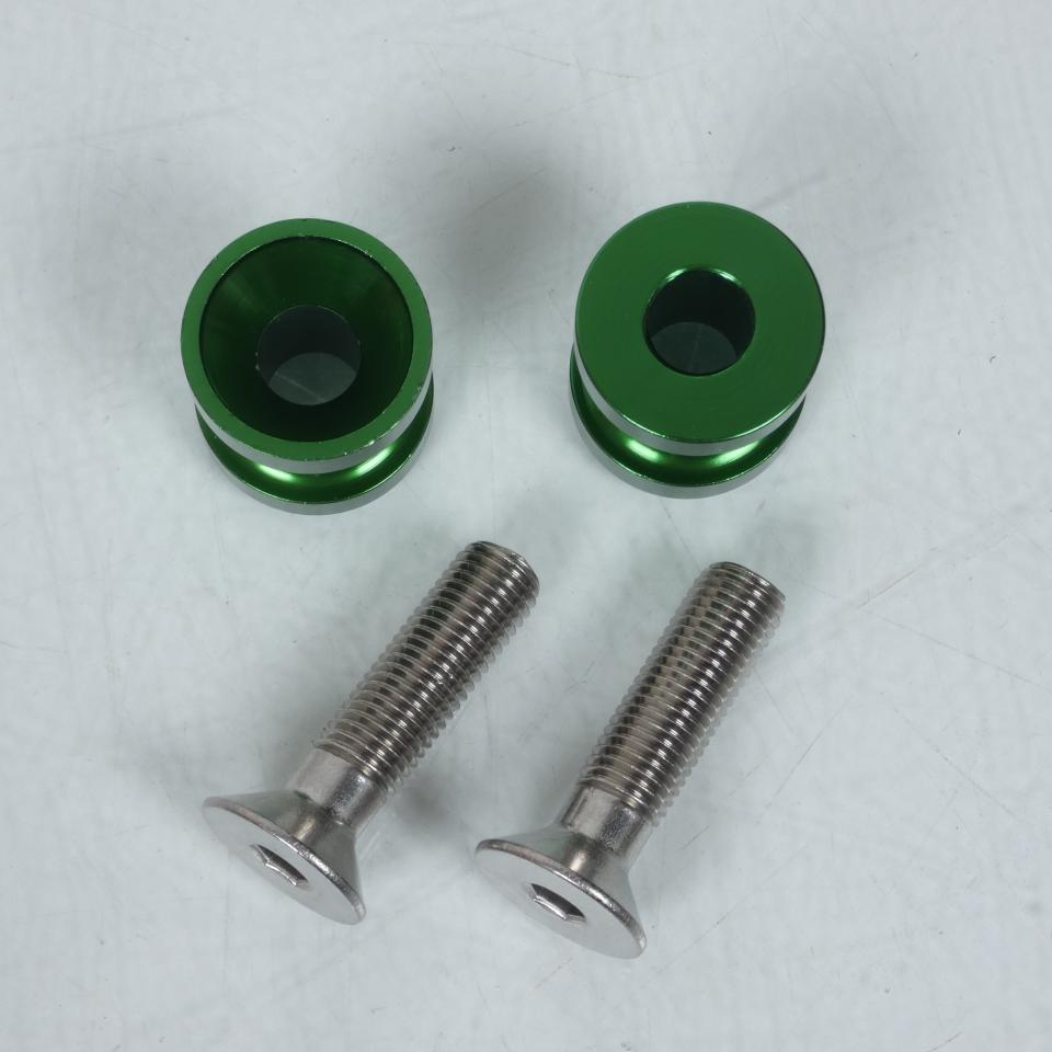 Paire de diabolo levage pion Vert M10 R&G pour moto Kawasaki 600 Ninja Zx-6R