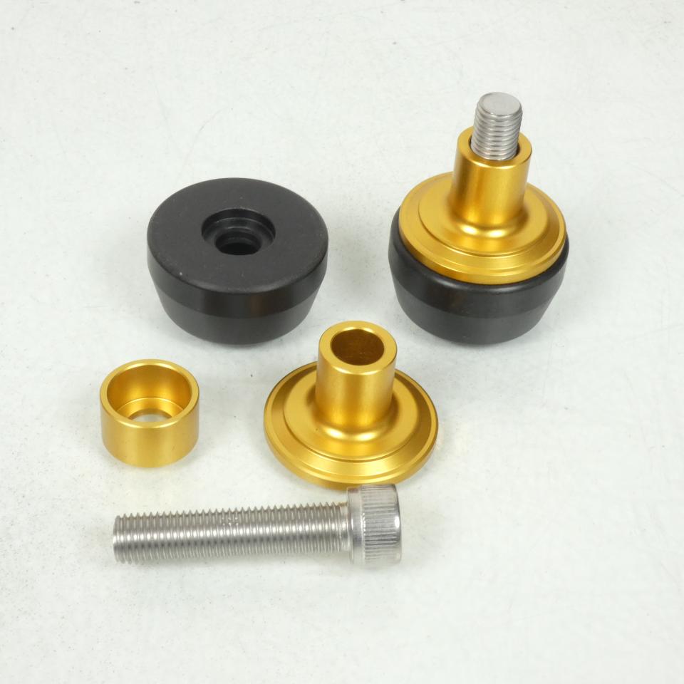 Paire Diabolo Noir Jaune anodisé pour moto Honda X100410R M10 P1.25 Neuf