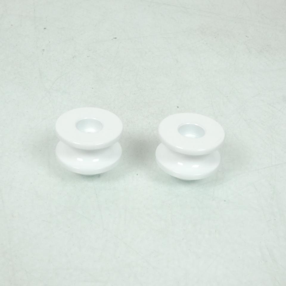 Paire diabolo de levage Ø6mm Blanc anodisé pour moto motocycle 04020608 Neuf