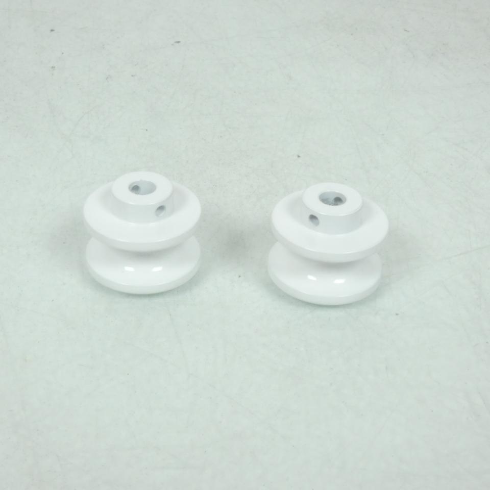 Paire diabolo de levage Ø6mm Blanc anodisé pour moto motocycle 04020608 Neuf