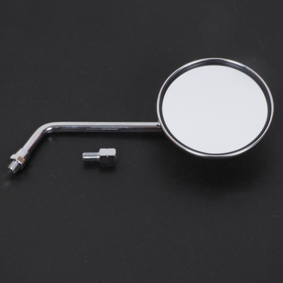 Rétroviseur réversible rond chromé Ø106mm M10 P125 pour moto scooter Vicma E77