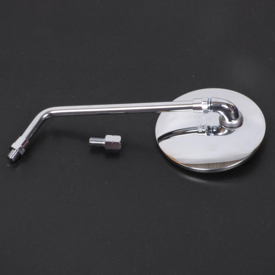 Rétroviseur réversible rond chromé Ø106mm M10 P125 pour moto scooter Vicma E77