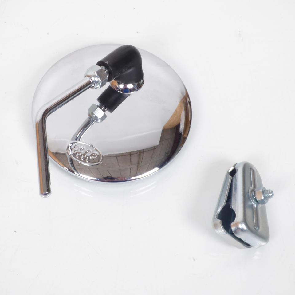 Rétroviseur réversible droit au gauche coloris chrome pour moto, scooter Neuf