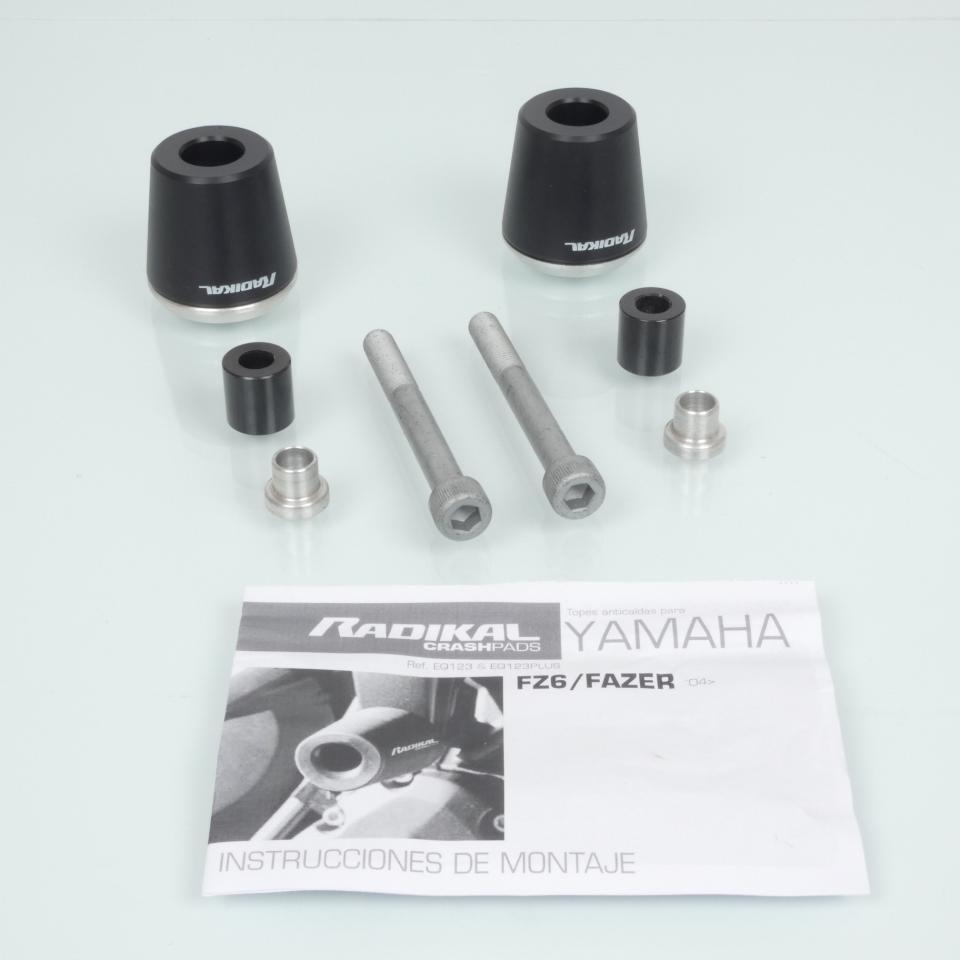 Tampon pare carter Radikal pour moto Yamaha 600 FZ6N S2 ABS 2004-NC EQ123PLUS Neuf