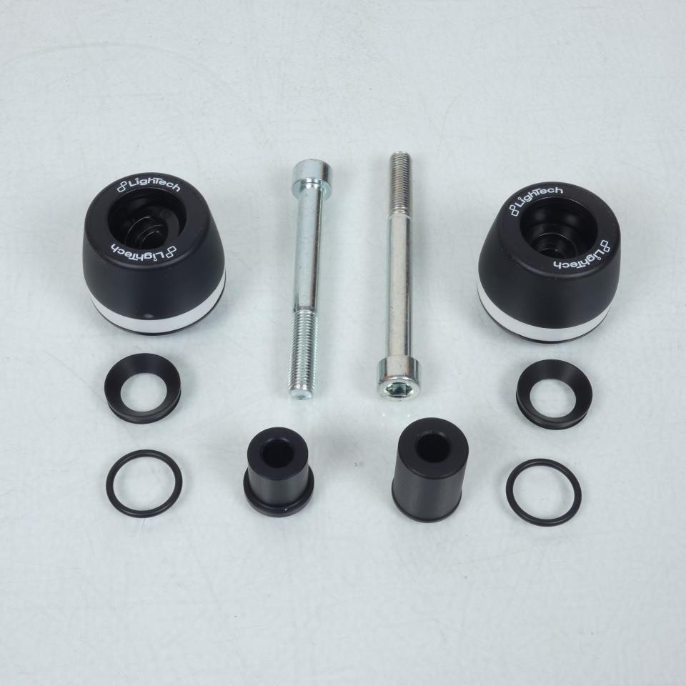 Paire Tampon pare carter Lightech pour moto Suzuki 1000 GSX-S STESU212 noir