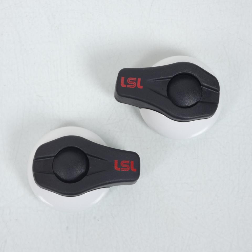 Paire tampon pare carter CRASH PADS LSL pour moto blanc Neuf