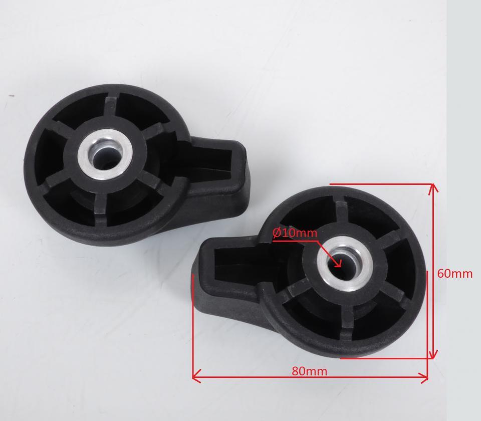 Paire de tampon pare carter LSL coloris noir pour moto scooter 550-002PT Neuf
